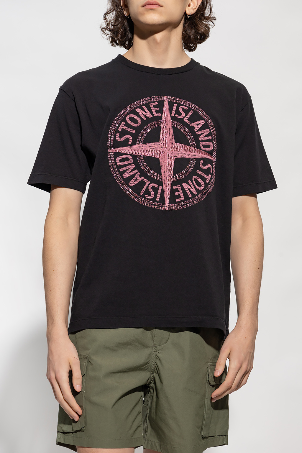 トップス 2010aw stone island long t-shirt Stone Island Black Patch Long Sleeve T-Shirt Stone Island